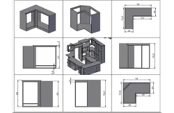 Previo de planos y medidas de cocina empotrada